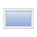 Custom Reverse Hopper Egress Window White